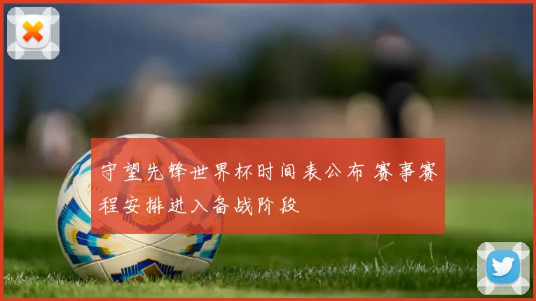 守望先锋世界杯时间表公布 赛事赛程安排进入备战阶段